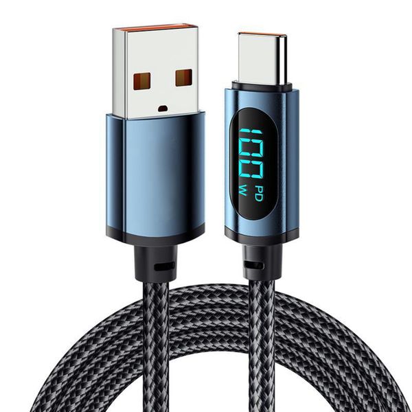 Fast Charging Data Cable Aluminium Alloy USB Data Line Nylon Weave 20W