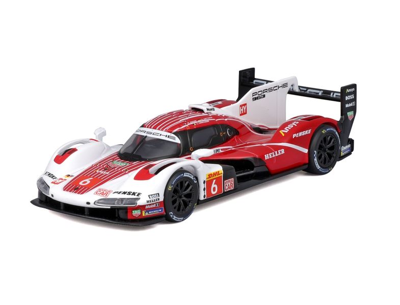 Bburago 1/43 Porsche Penske Motorsport 963 LMH #6 (12cm Long)