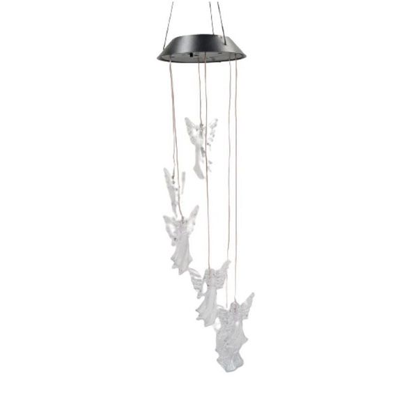 Angel Solar Chimes Lamp