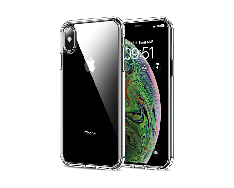 Clear Case Slim TPU Shockproof Cover Compatible with iPhone XS Max