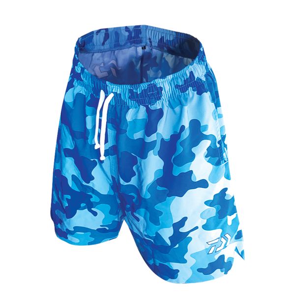 Daiwa Laser Stretch Shorts - Camo Blue