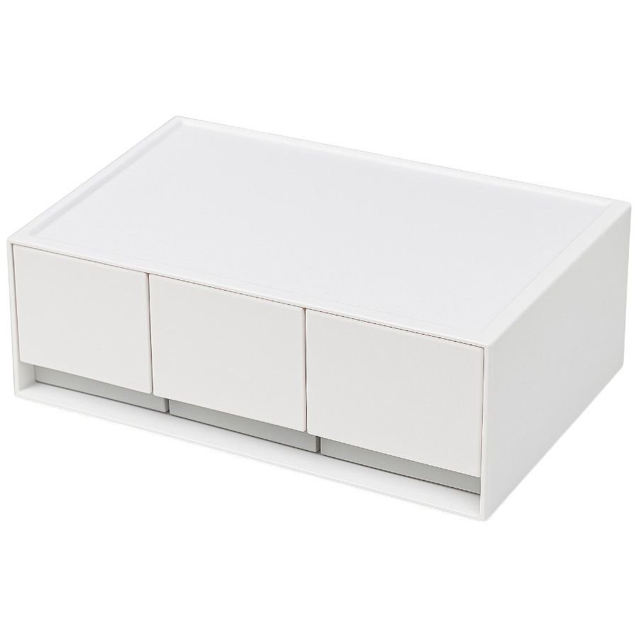 3 Drawer - Home & Office Organizer - White