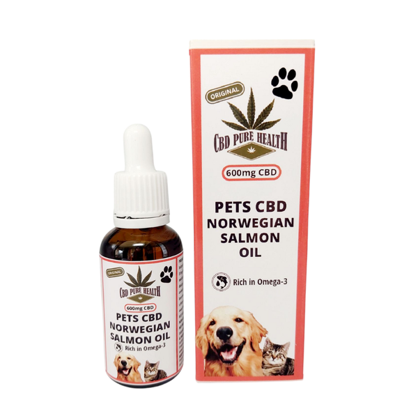 CBD Pure Health Pets CBD Norwegian Salmon Oil 600mg CBD (30ml)
