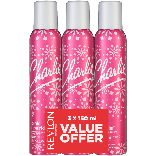 Revlon Fragrance Charlie Pink Sparkle Trio Pack