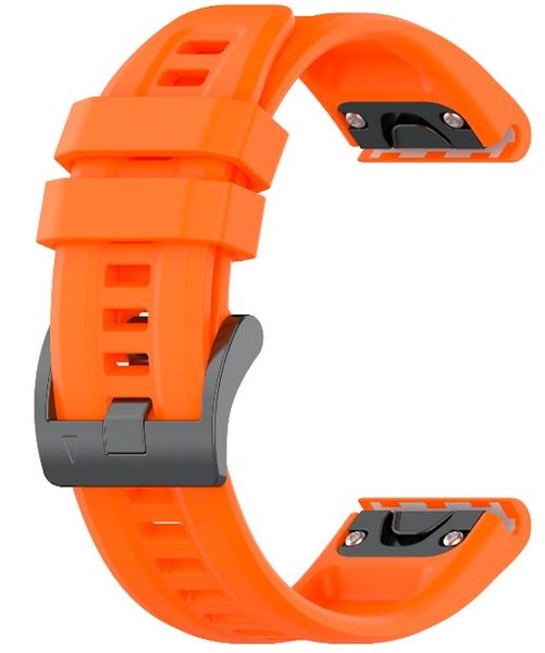Silicone replacement Garmin Fenix 7X/6X/5X 22mm QuickFit Strap - Navy Blue