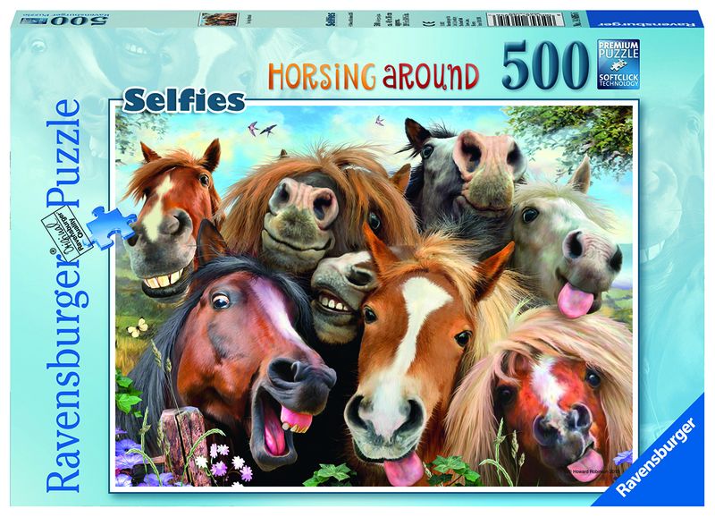 Ravensburger 500 Piece Puzzles-Horsing Around