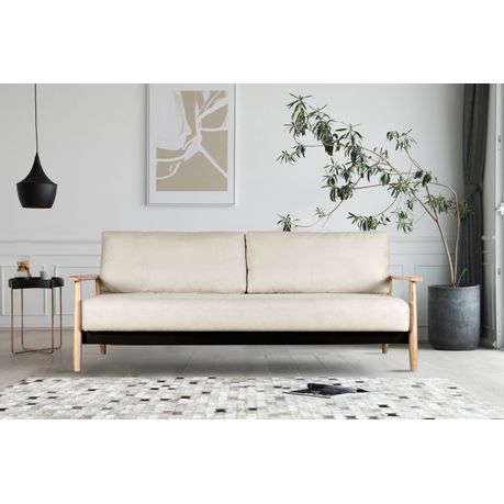 Una ivory deals boucle sleeper sofa