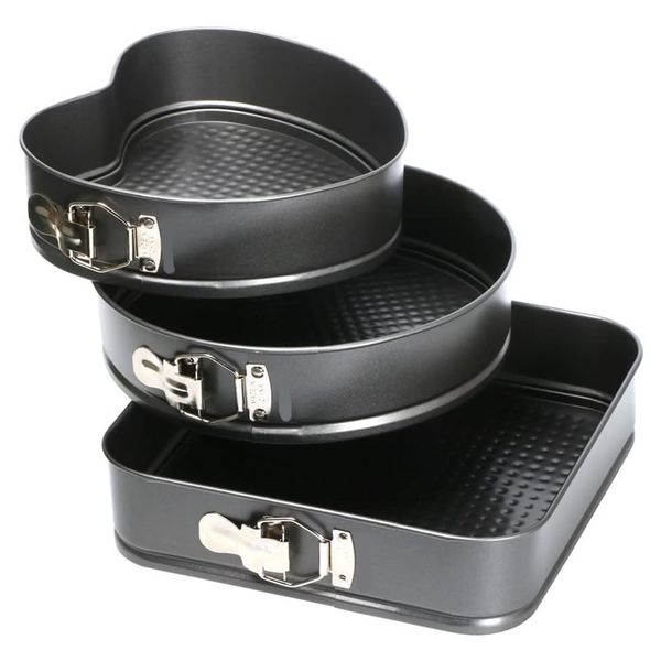 3 Piece Non-Stick Removable Bottom Shape Cake Mould