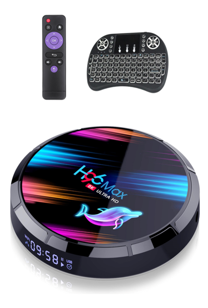 Ntech H96 MAX X3 8K Smart 4GB/32GB TV Box with i8 Keyboard