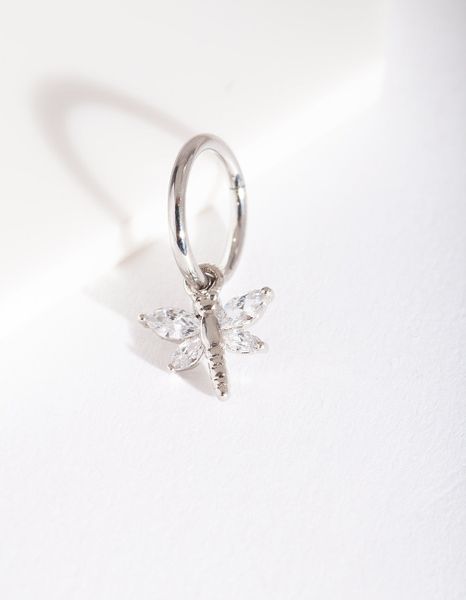 Lovisa Surgical Steel Dragonfly Charm Clicker Earring