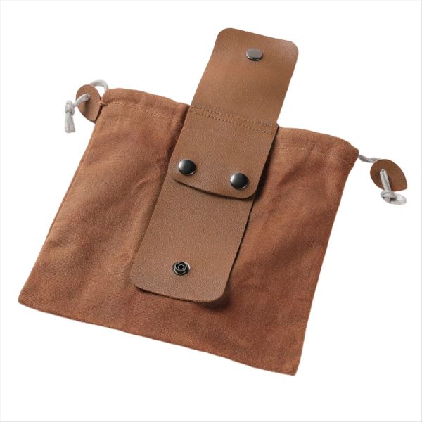 Brown Outdoor Foraging Bag Fruit Picking Waist Bag