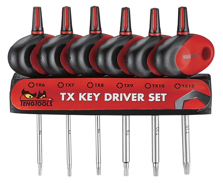 TengTools - Mini TX T Handle Set, 6 Piece - MDM706TXT
