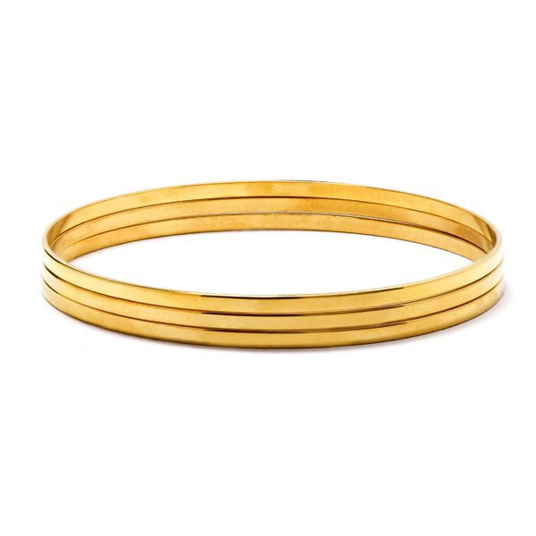 Steel My Heart Waterproof 3 Piece Stainless Steel Bangle Set