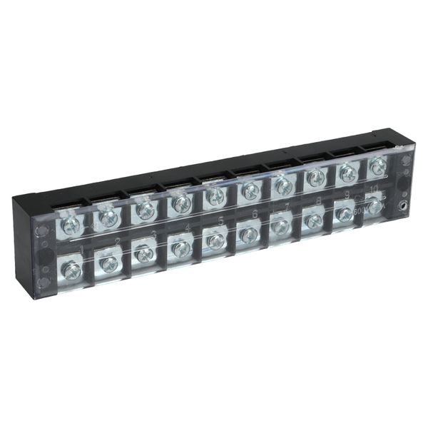 10 Position Terminal Strip Block 45A 600V for Ground Circuit Wiring