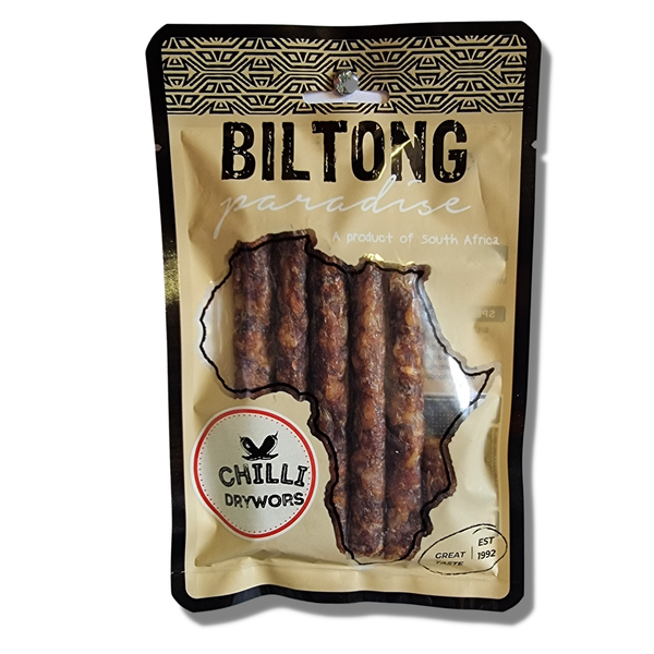 Chilli Beef Drywors 10x60g Snack Packs