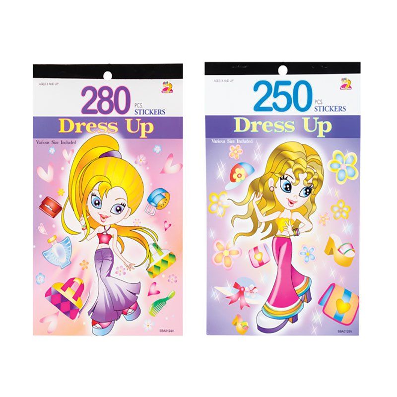 sticker books for kids dress up