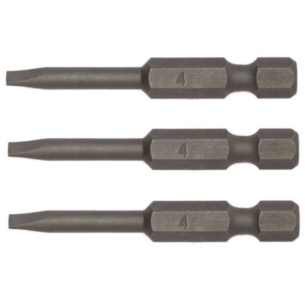 TengTools - 3PC 1/4''Hex 0.8X4.0MM Flat Bit 50MM - FL5008A03