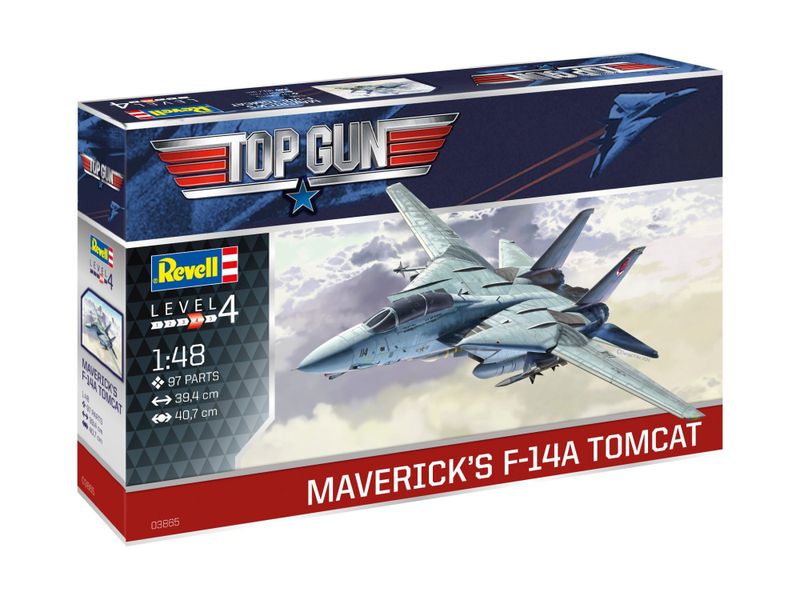 Revell 1/48 Maverick's F-14A Tomcat "Top Gun" Plane Plastic Model Kit