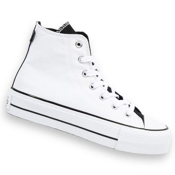 EKKO Ladies Platform Fashion Sneakers Hi - Panda