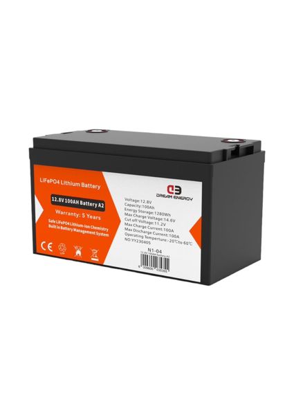 Dream Energy 12.8V 100AH Lithium Battery-MRUL