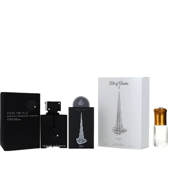 Art of Arabia 1 &amp; Club de Nuit Intense Man EDP 100ml + Perfume Oil
