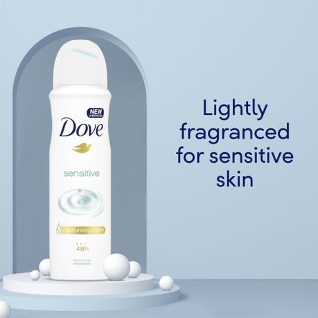 Dove Sensitive Antiperspirant Deodorant Body Spray 150ml, Shop Today. Get  it Tomorrow!
