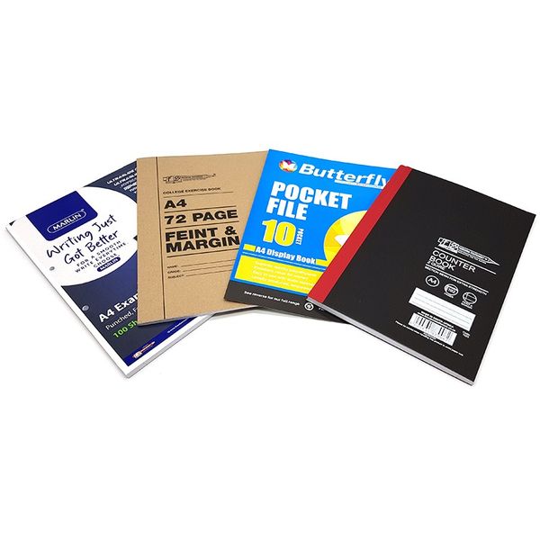 Exam Pad, Pocket File, Soft &amp; Hard Cover Exercise book Back to School Set