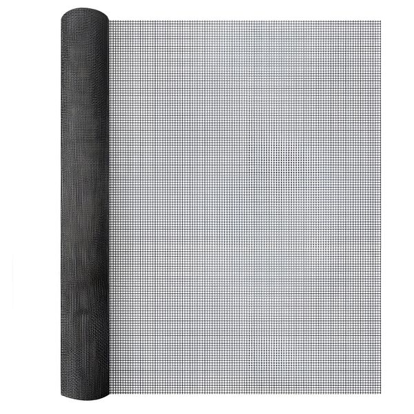 120x500cm Fiberglass Insect Screen for Windows &amp; Door - Dark Grey