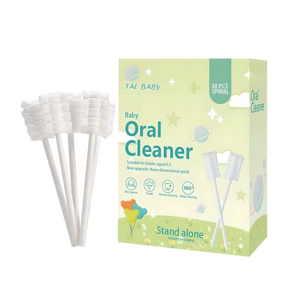 30 Piece Baby Oral Cleaner Tongue Cleaner for Newborn Gum Cleaner - Boxed