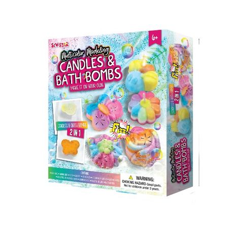 Sew-Star 2 in 1 Candles & Bath Bombs - Make Your Own Kit Image