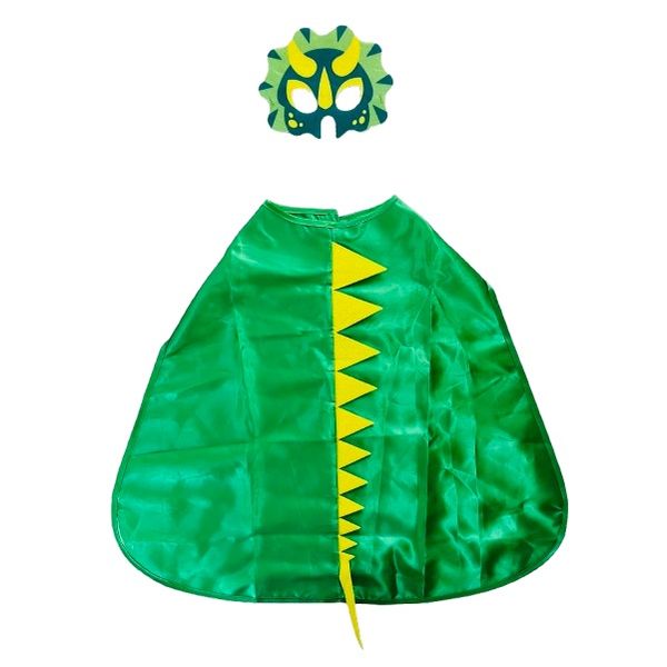 Kids Dinosaur Mask &amp; Cape Dress Up Set