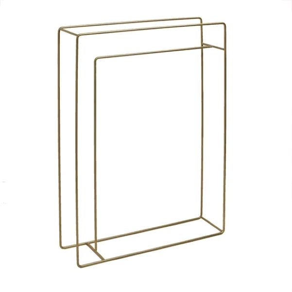 Steelcraft Cube Towel Stand Gold