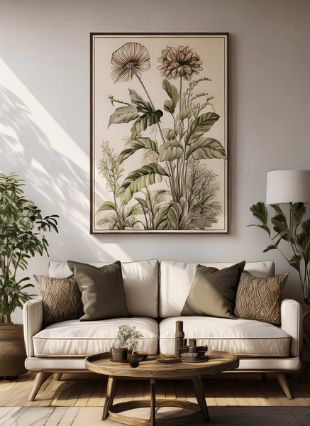 Canvas Home Decor Wall Art - Vintage Botanical 1