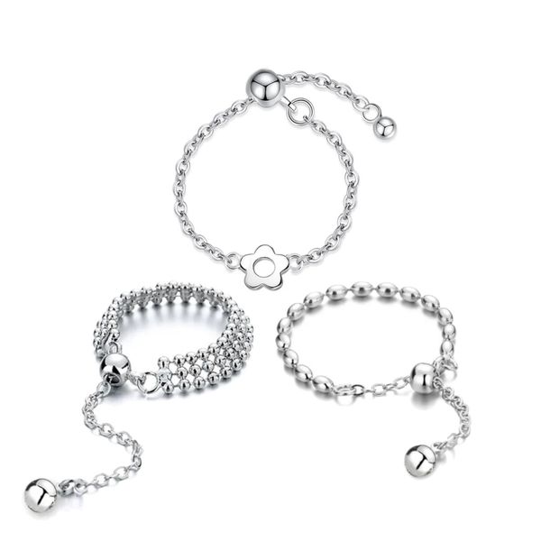 Fashion Adjustable Chain Rings - Set of 3