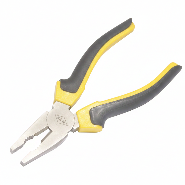 MTS 180mm Nickel-Plated Plier with Yellow/Black Grip