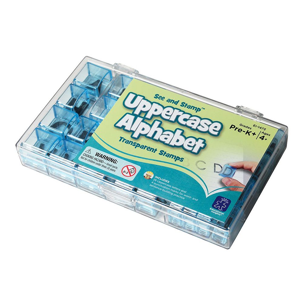 Educational Insights See & Stamp Uppercase Transparent Alphabet Stamps