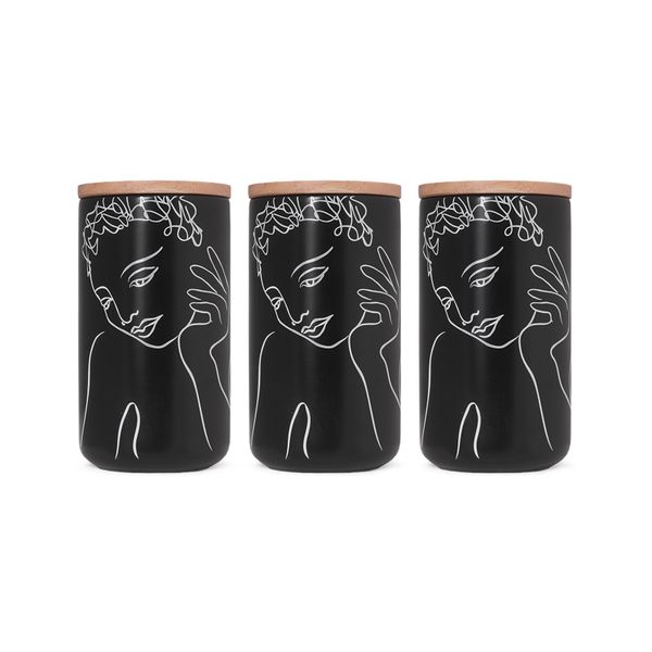 Carrol Boyes - Canister Large - Reminisce - Set of 3