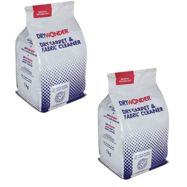 Dry Wonder - Dry Carpet and Fabric Cleaner - 1kg - Pack of 2