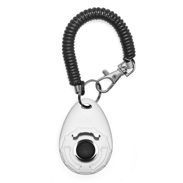Little Weasel Pets Dog Training Clicker with Wrist Strap (Black)