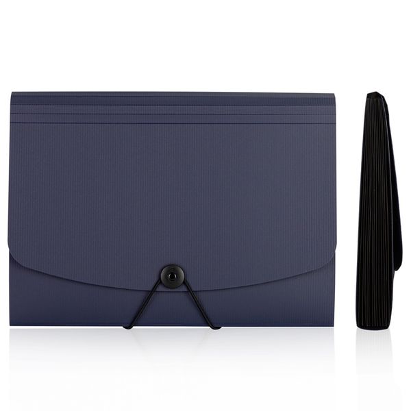 Deli Expanding File dark blue A4 13 divider