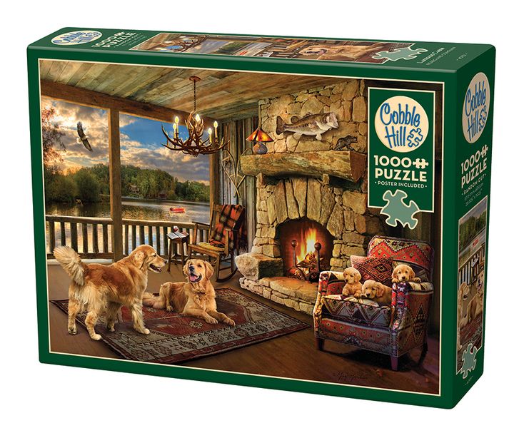Cobble Hill Lakeside Cabin 1000 Piece Puzzle
