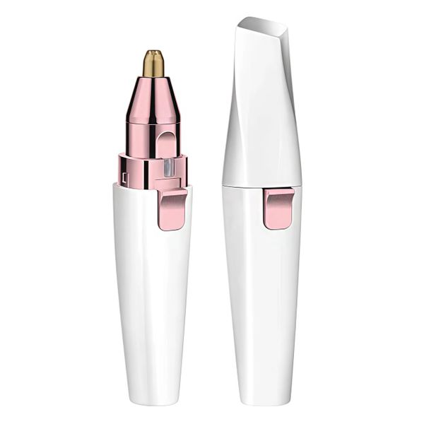 Facial Remover Women: 2 in 1 Rechargeable Nose Hair &amp; Eyebrow Trimmer, Face