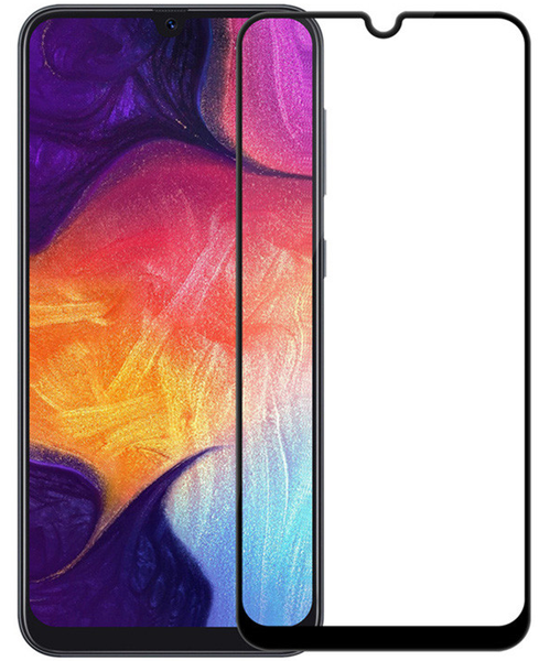 9D Tempered Glass Screen Protector for Samsung A01 - Black