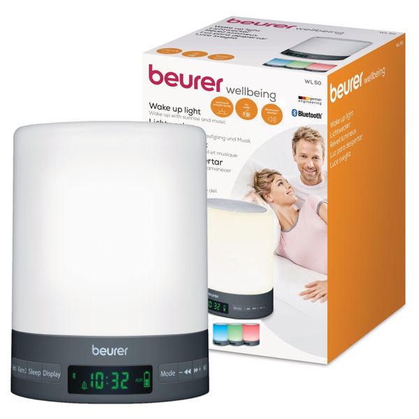 Beurer Alarm Clock Wake Up Light WL 50 Sunrise &amp; Sunset | Bluetooth Speaker