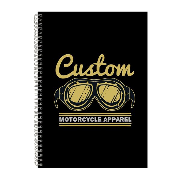 Custom Motorcycle Apparel Notebook Biker Gift Idea A4 Notepad 145