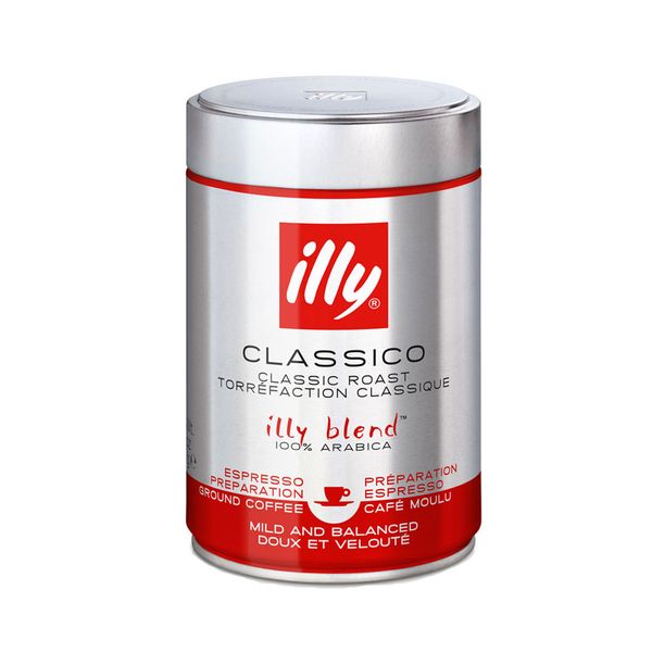 illy Ground Espresso Coffee – Medium Roast 100% Arabica Blend – 250g