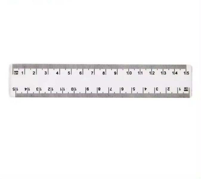 Clear Transparent 15cm Plastic Ruler