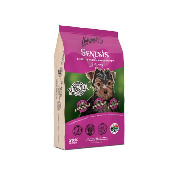 Nutribyte - Genesis - Small to Medium Breed Puppy - Dog Food - 20kg