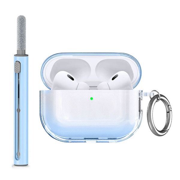 3Pcs Compatible with AirPodsPro2 Case Cover with Keychain &amp; Cleaning Pen