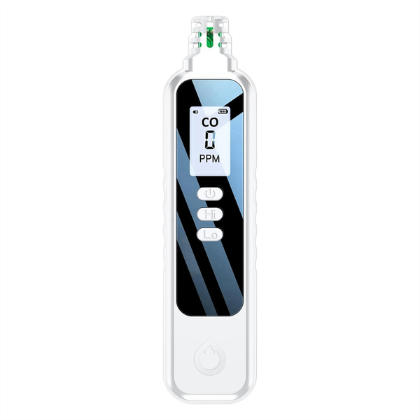 Carbon Monoxide Detectors, LCD Display With 2 AAA Batteries (White)